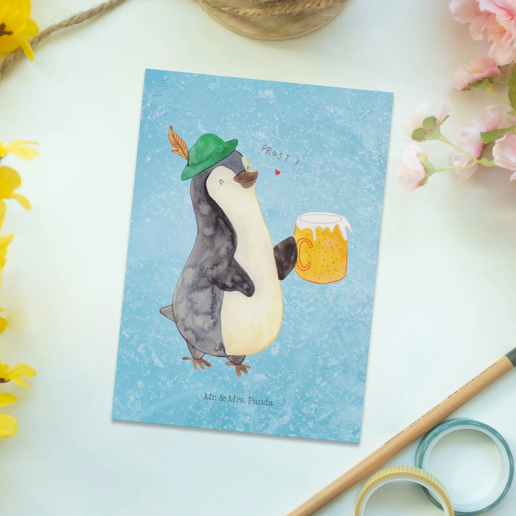 Postkarte Pinguin Bier einzelkarte, Postkarten, Postkarte, bildkarte, Designkarte, spruchkarte, Fotokarte, Kunstkarten, Ansichtskarte, kunstkarte, Motivkarte, Ansichtskarten, Grußkarte, Pinguin, Pinguine, Oktoberfest, Bier
