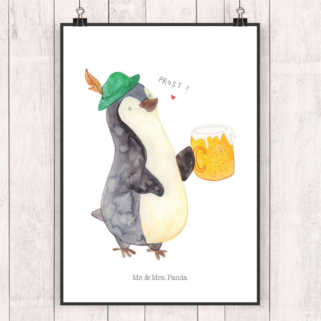 Poster Pinguin Bier Bild, Küchenposter, Großes Poster, Kinderzimmer Poster, Kunstdruck, Bild für Wand, Poster, Kinderposter, Schlafzimmer Poster, Deko Bild, Wandbild, Plakat, Wandposter, Designposter, Handgemaltes Poster, Posterdruck, Wanddekoration, Raumdekoration, Wanddeko Bild, Mr. & Mrs. Panda Poster, Poster Sprüche, Pinguin, Pinguine, Bier, Oktoberfest