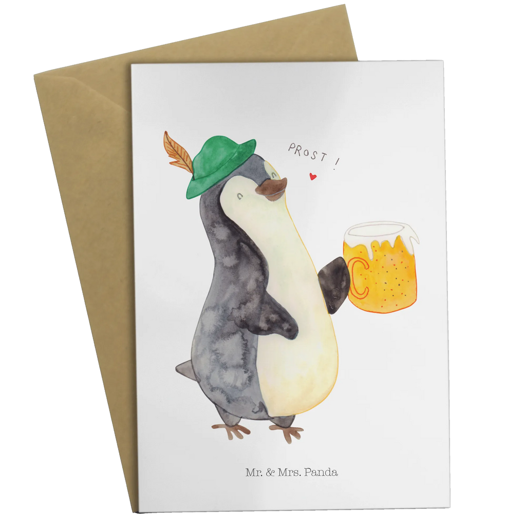 Grußkarte Pinguin Bier Karte, Einladungskarte, Grußkarte, Hochzeitskarte, Glückwunschkarte, Klappkarte, Geburtstagskarte, Ansichtskarten, Pinguin, Bier, Pinguine, Oktoberfest