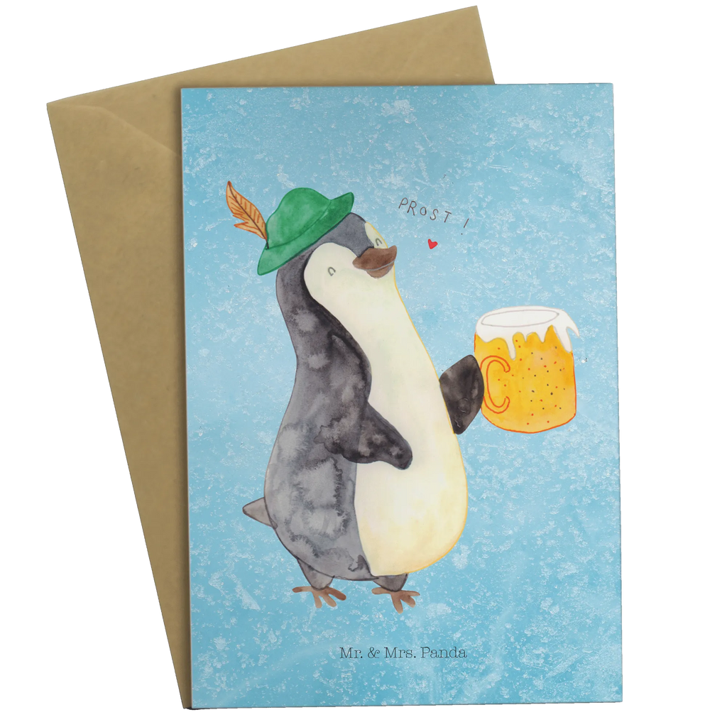 Grußkarte Pinguin Bier Karte, Einladungskarte, Grußkarte, Hochzeitskarte, Glückwunschkarte, Klappkarte, Geburtstagskarte, Ansichtskarten, Pinguin, Bier, Pinguine, Oktoberfest