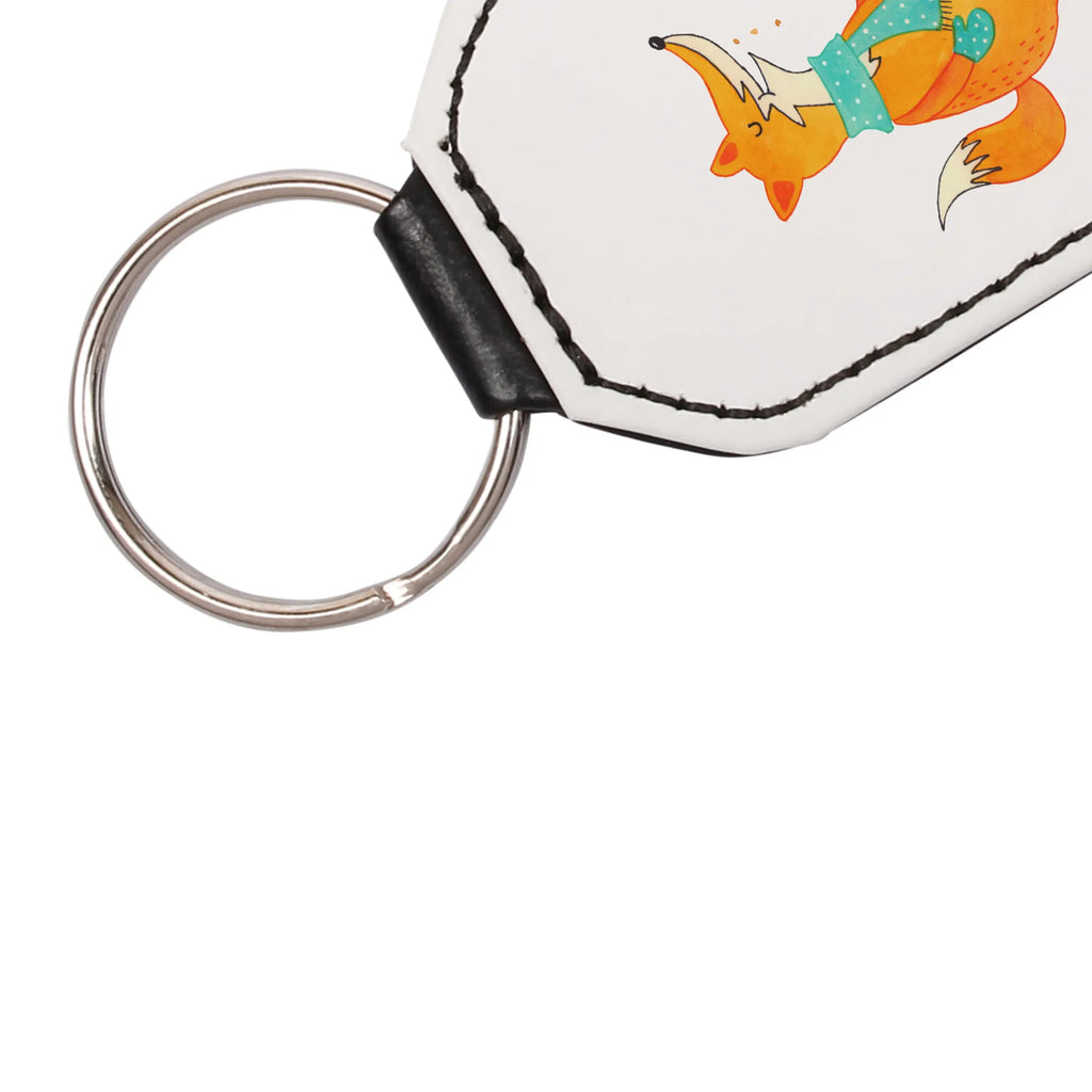 Rectangular key ring Fox biscuit pendant, key ring, bag pendant, lucky charm, keychain, fox, foxes, forest wildlife, clever as a fox, animal lover, christmas time, cookies, kitchen decoration, winter, baking saying, christmas present, love