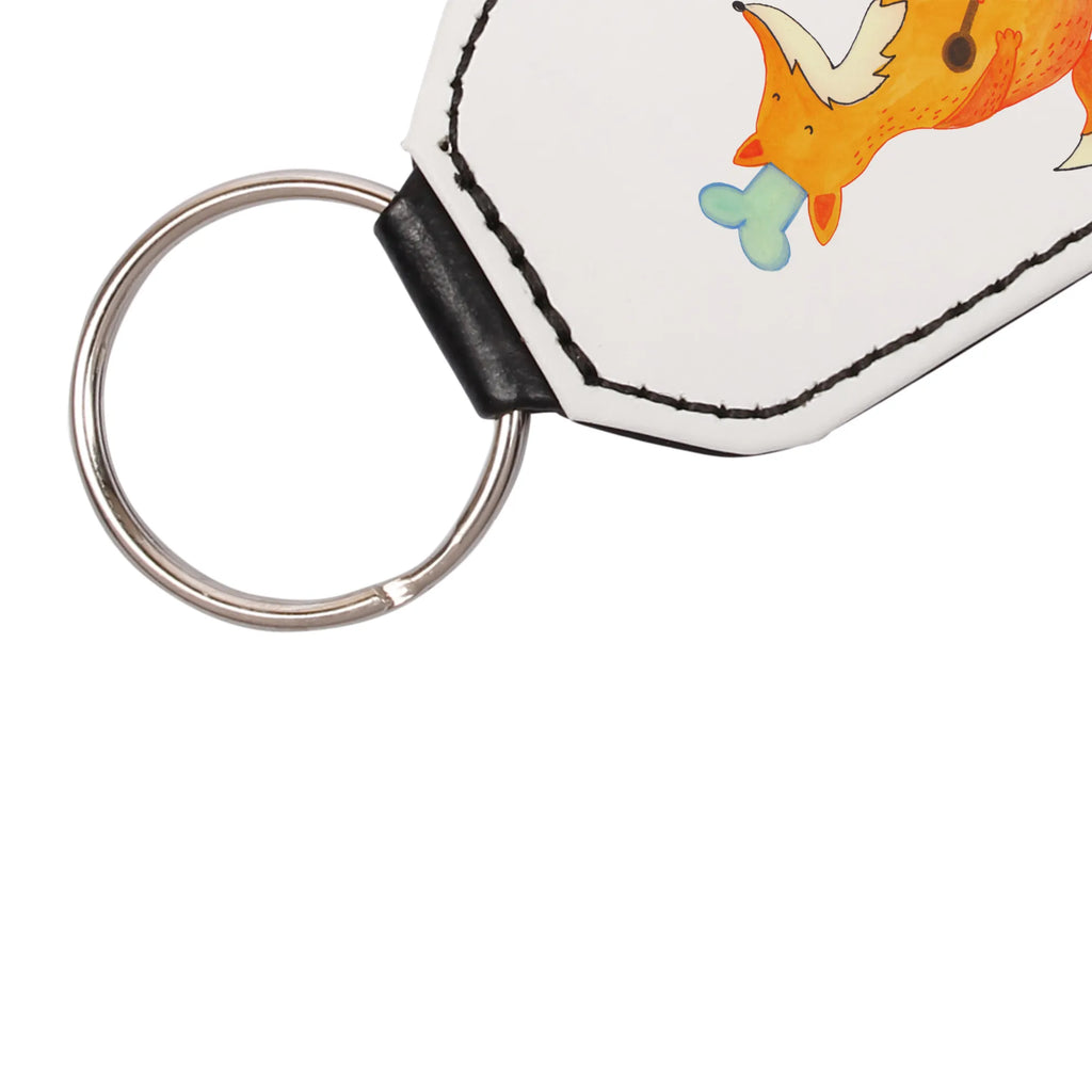 Rectangular key ring Fox A cook lucky charm, keychain, pendant, key ring, bag pendant, fox, foxes, forest wildlife, clever as a fox, animal lover, Cook gift, Slogan funny, funny, Fox, Party slogan, Baker, Kitchen decoration, Kitchen slogan, Chefs