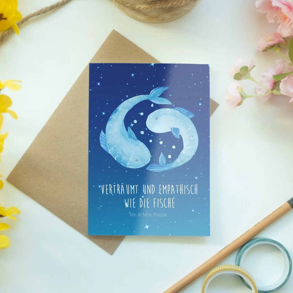 Greetings card Star sign fish vatertagskarte, jubiläumskarte, babykarte, kommunionskarte, Glückwunschkarte, dankeskarten, firmungskarte, neujahrskarte, abiturkarte, valentinstagskarte, Klappkarte, spruchkarte, Grußkarten, osterkarte, osterkarten, weihnachtskarten, hochzeitskarten, Motivkarte, glückwunschkarten, Grußkarte, genesungskarte, Beileidskarte, einladungskarten, Horoskop, Astrologie, Aszendent, Sternzeichen, Tierkreiszeichen, Geschenk Februar, Fische Sternzeichen, Fische Sternbild, Geschenk März, Fisch, Geburtstag Februar, Fische Geschenk, Geburtstag März
