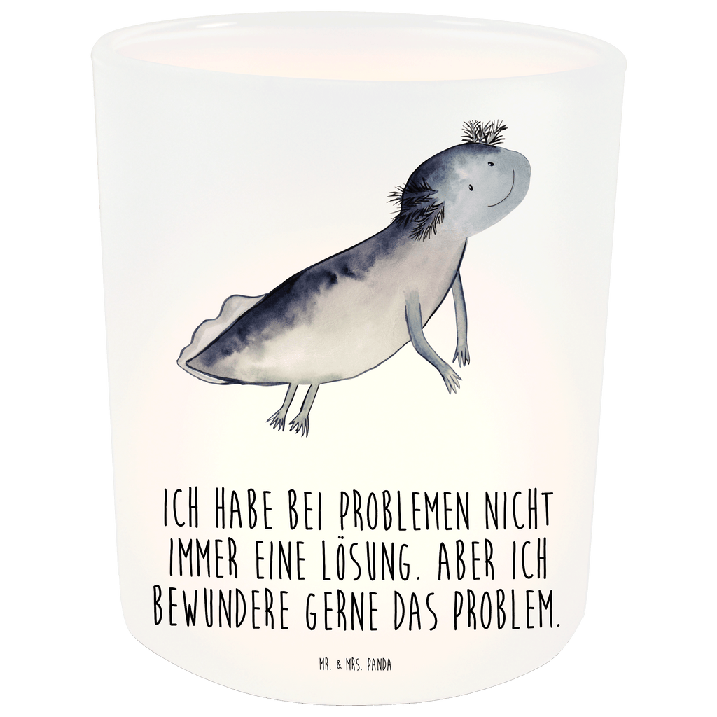 Windlicht Axolotl schwimmt Windlicht Glas, Teelichtglas, Teelichthalter, Teelichter, Kerzenglas, Windlicht Kerze, Kerzenlicht, Axolotl, Molch, Axolot, Schwanzlurch, Lurch, Lurche, Problem, Probleme, Lösungen, Motivation