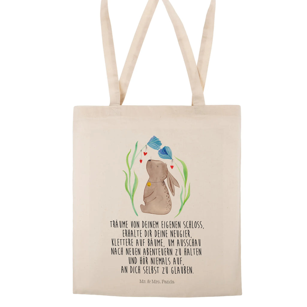 Tragetasche Hase Blume Stoffbeutel, Badetasche, Einkaufstüte, Beuteltasche, Stofftasche, Jutetasche, Beutel, Jutebeutel, Einkaufstasche, Schultertasche, Tasche, Tragetasche, Laptoptasche, Strandtasche, Shopper, Umhängetasche, Ostern, Osterhase, Ostergeschenke, Osternest, Osterdeko, Geschenke zu Ostern, Ostern Geschenk, Ostergeschenke Kinder, Ostern Kinder, Schwangerschaft, Kind, Hase, Hoffnung, Kaninchen, Kindergeburtstag, Taufe, erstes Kind, Geburtstag, Träume, Taufgeschenk, Geburt