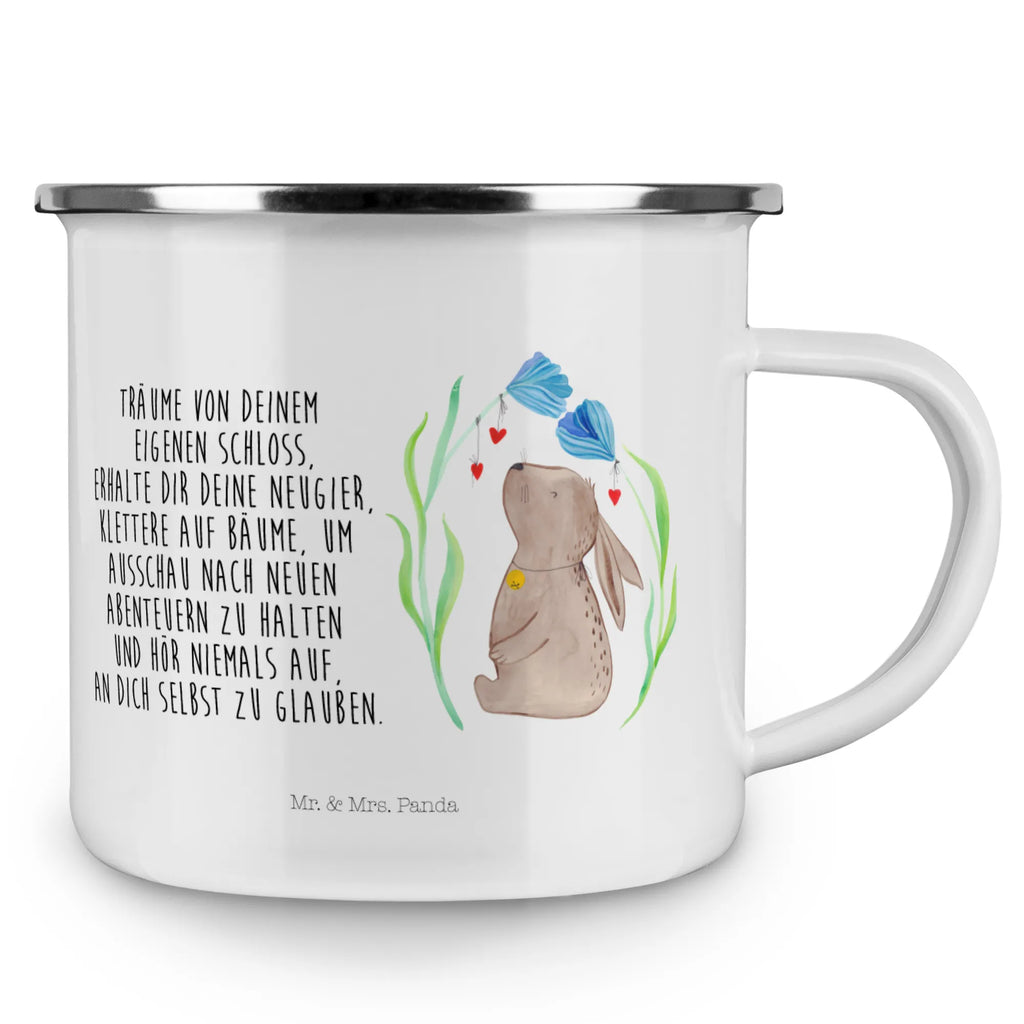 Kempingowy kubek emaliowany królik kwiat Kaffeebecher, Teebecher, Tasse, wandertasse, Emaille Tasse, Reisebecher, Trinkbecher, Pott, Kaffeetasse, Metalltasse, Tasse Emaille, emaillebecher, Emaille Becher, metallbecher, Teetasse, Becher, Emailletasse, Blechtasse, Campingtasse, Campingbecher, wanderbecher, becher emaille, reisetasse, blechbecher, Osterdeko, Osterhase, Osternest, Ostergeschenke, Geschenke zu Ostern, Ostern Geschenk, Ostergeschenke Kinder, Ostern Kinder, Ostern, Geburt, Kindergeburtstag, Geburtstag, Taufe, Schwangerschaft, Hase, Taufgeschenk, Kaninchen, Hoffnung, Kind, Träume, Erstes Kind