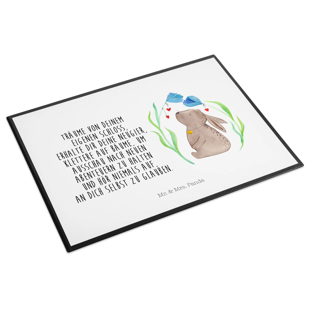 Desk pad Hare flower children, Desk pad, girl, office, underlay, desk, Easter, Easter bunny, Bunny, hope, birthday, child's birthday, birth, pregnancy, rabbit, dreams, first child, baptism, christening gift, child