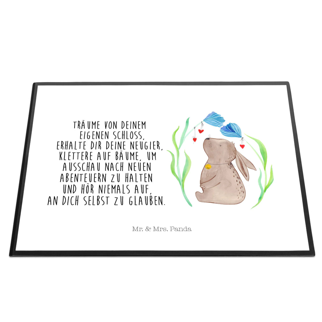 Desk pad Hare flower children, Desk pad, girl, office, underlay, desk, Easter, Easter bunny, Bunny, hope, birthday, child's birthday, birth, pregnancy, rabbit, dreams, first child, baptism, christening gift, child