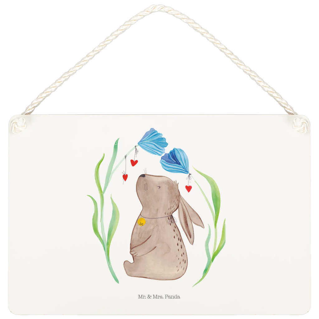 Decorative sign Hare flower Easter, Easter bunny, baptism, birth, dreams, child's birthday, pregnancy, Bunny, child, birthday, christening gift, rabbit, first child, hope