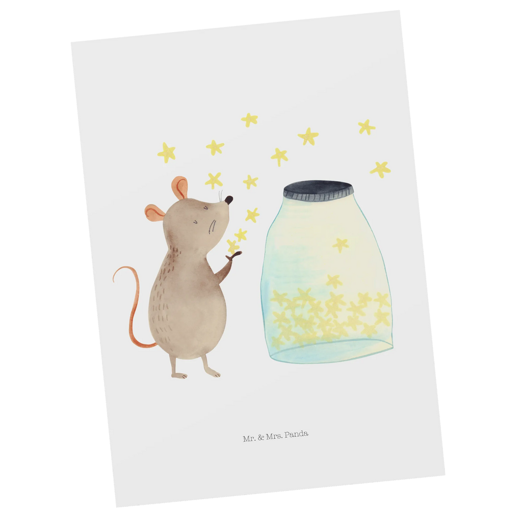 Postkarte Maus Sterne Ansichtskarten, Designkarte, bildkarte, Motivkarte, Postkarte, Kunstkarten, spruchkarte, kunstkarte, Postkarten, Fotokarte, einzelkarte, Ansichtskarte, Grußkarte, Tiere, Tiermotive, Lustige Sprüche, Gute Laune, Träume, Geburt, Taufgeschenk, Erstes Kind, Kindergeburtstag, Sterne, Schwangerschaft, Geburtstag, Maus, Taufe, Hoffnung, Kind, Wunsch