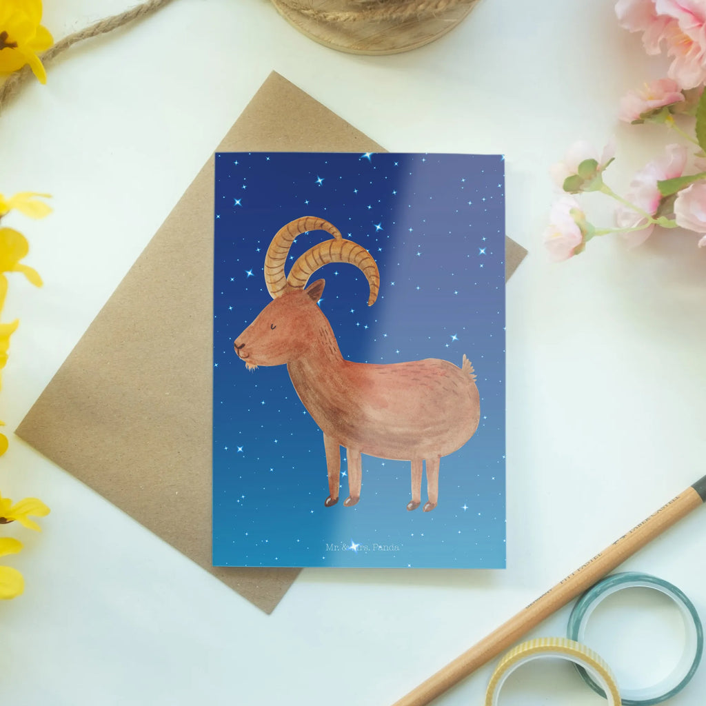 Kartka okolicznościowa Znak zodiaku koziorożec Ansichtskarten, Grußkarte, Hochzeitskarte, Geburtstagskarte, Einladungskarte, Karte, Klappkarte, Glückwunschkarte, Tierkreiszeichen, Sternzeichen, Horoskop, Astrologie, Aszendent, Steinböcke, Geburtstag Dezember, Geschenk Januar, Bock, Geburtstag Januar, Steinbock Sternzeichen, Ziege, Steinbock Geschenk, Geschenk Dezember