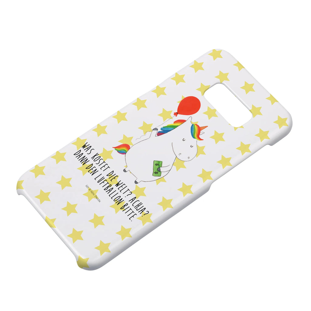 Etui na iPhone 10 Jednorożec Balon Hülle, Cover, Iphone 10, Iphone X, Handyhülle, Handy, Handy Case, Handycover, Einhorn Deko, Einhorn, Einhörner, Unicorn, Freundin, Luftballon, Freude, Geld, Geschenk, Lebenslust