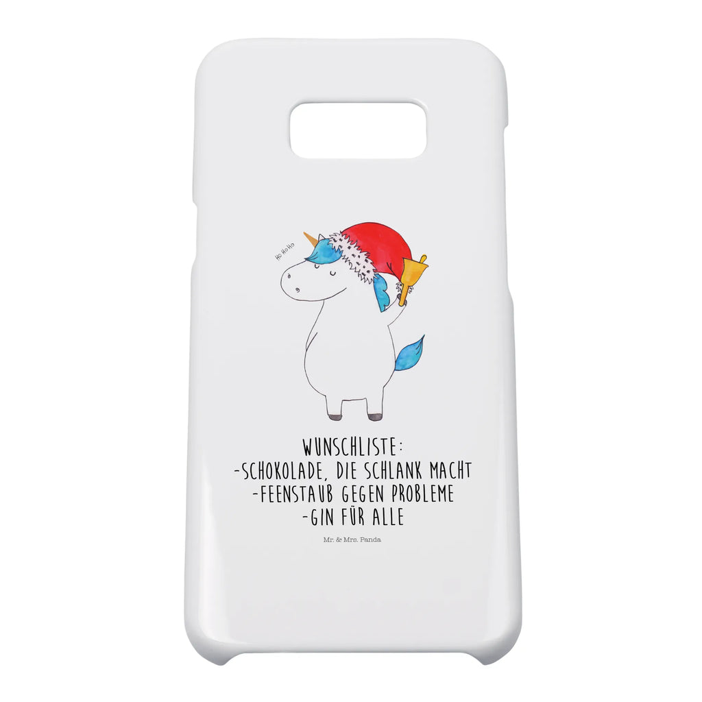 Phone case unicorn Santa Claus Iphone X, Hülle, Iphone 10, Handycover, Handy, Handy Case, Handyhülle, Cover, Einhorn Deko, Einhörner, Unicorn, Einhorn, Wunschzettel, Feenstaub, Weihnachtsmann, Schoki, Schokolade, Weihnachten, Wunschliste, Gin, Nikolaus