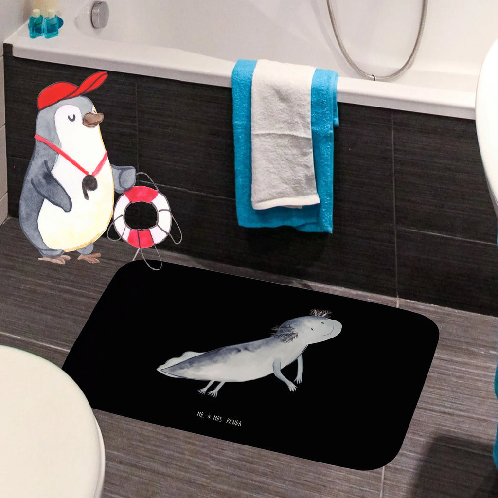 Bath mat axolotl To swim Bath rug, Shower mat, non-slip, Bath mat, Axolotl, Axelotl, marine animals, Mexican walking fish, salamander, motivation, problem, axolot, solutions, problems, tail, amphibians
