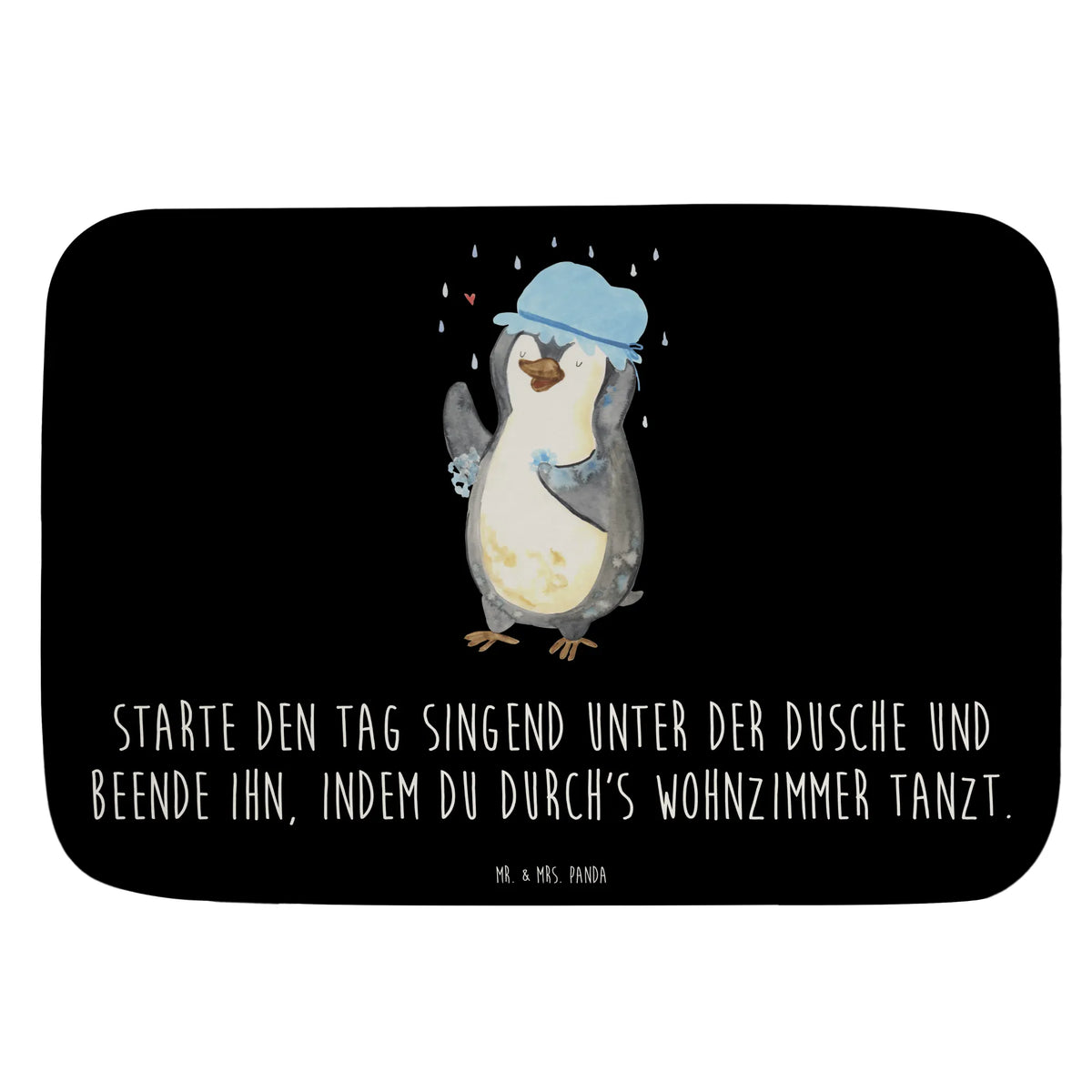 Bath mat Penguin have a shower Penguins, North Pole, new start, new beginning, shower, being happy, life motto, penguins