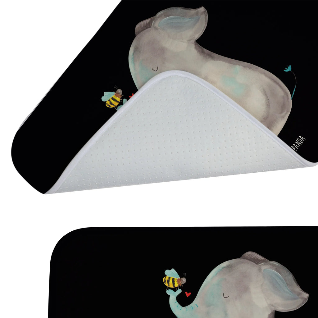 Bath mat elephant bee non-slip, Bath mat, Shower mat, Bath rug, small animals, cute, funny, cute animal motives, hand drawn, small world, funny sayings, good mood, happy, gifts, gift ideas, special gifts, animal lover, card, marriage proposal, wedding gift, love gift, elephant, bee, proof of love, love, anniversary, love saying