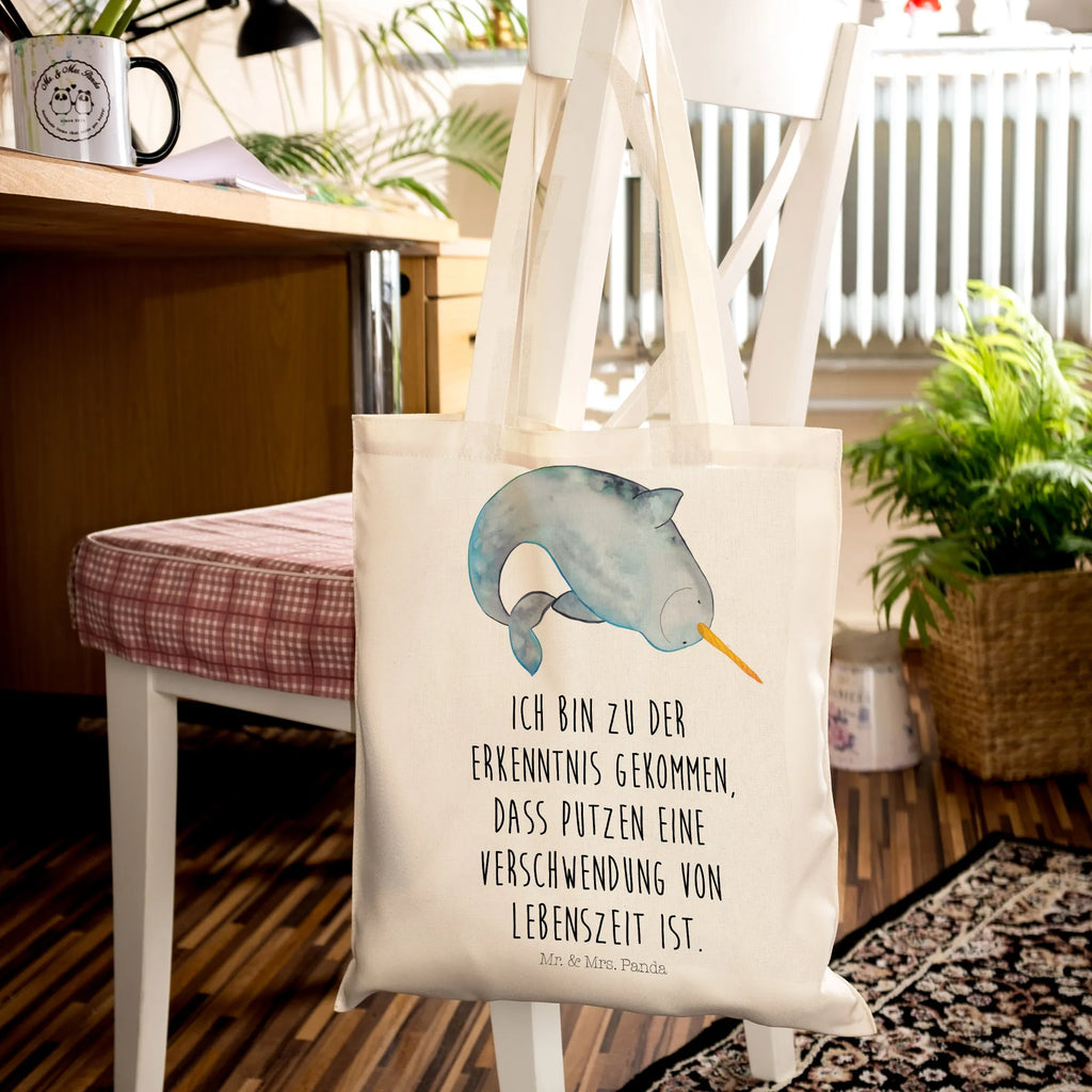 Tote bag Narwhal Beutel, Tragetasche, Einkaufstasche, Jutetasche, Beuteltasche, Schultertasche, Tasche, Shopper, Strandtasche, Jutebeutel, Laptoptasche, Badetasche, Stofftasche, Umhängetasche, Stoffbeutel, Einkaufstüte, Meerestiere, Meer, Urlaub, Kinderzimmer, Narwal, Wal, aufräumen, Junggesellin, Hausfrau, Putzen