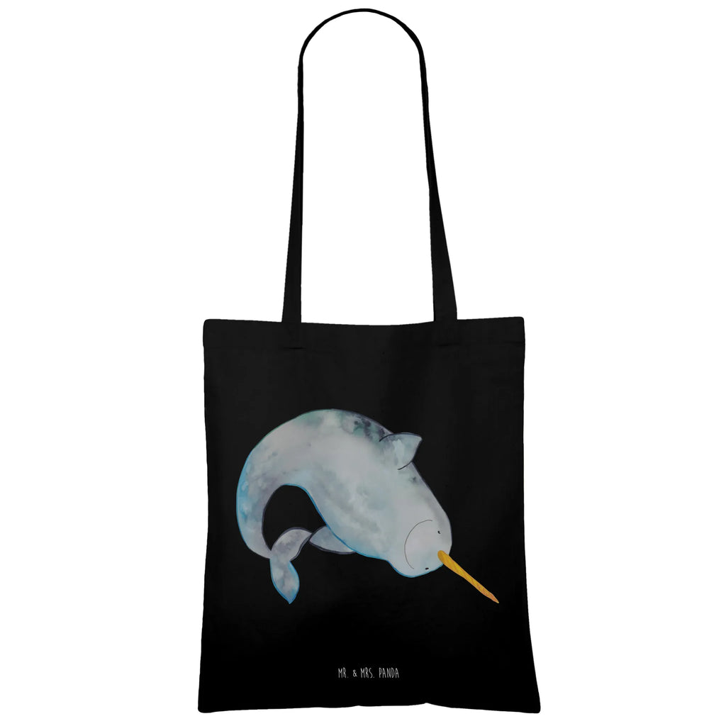 Tote bag Narwhal Beutel, Tragetasche, Einkaufstasche, Jutetasche, Beuteltasche, Schultertasche, Tasche, Shopper, Strandtasche, Jutebeutel, Laptoptasche, Badetasche, Stofftasche, Umhängetasche, Stoffbeutel, Einkaufstüte, Meerestiere, Meer, Urlaub, Kinderzimmer, Narwal, Wal, aufräumen, Junggesellin, Hausfrau, Putzen
