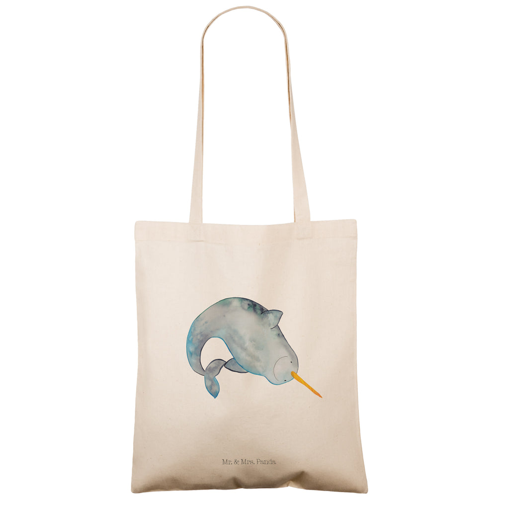 Tote bag Narwhal Beutel, Tragetasche, Einkaufstasche, Jutetasche, Beuteltasche, Schultertasche, Tasche, Shopper, Strandtasche, Jutebeutel, Laptoptasche, Badetasche, Stofftasche, Umhängetasche, Stoffbeutel, Einkaufstüte, Meerestiere, Meer, Urlaub, Kinderzimmer, Narwal, Wal, aufräumen, Junggesellin, Hausfrau, Putzen