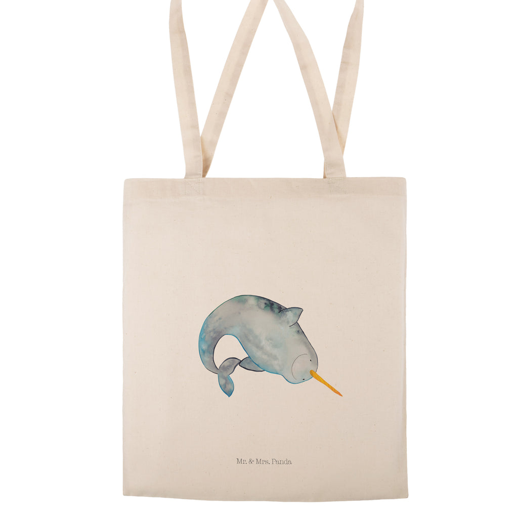 Tote bag Narwhal Beutel, Tragetasche, Einkaufstasche, Jutetasche, Beuteltasche, Schultertasche, Tasche, Shopper, Strandtasche, Jutebeutel, Laptoptasche, Badetasche, Stofftasche, Umhängetasche, Stoffbeutel, Einkaufstüte, Meerestiere, Meer, Urlaub, Kinderzimmer, Narwal, Wal, aufräumen, Junggesellin, Hausfrau, Putzen