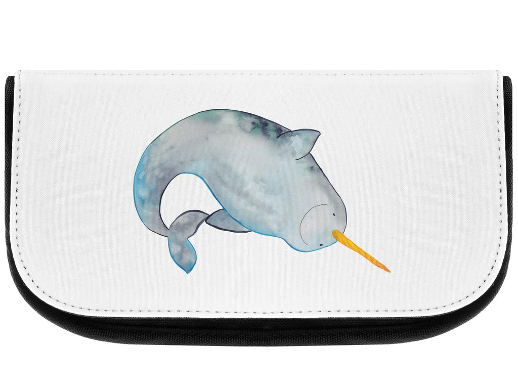 Cosmetics bag Narwhal Schminktäschchen, kosmetik beutel, Waschtasche, toilettenbeutel, kleines Täschchen, reise kosmetiktasche, utensilientasche, zubehörtasche, kulturtäschchen, reiseschminktasche, Necessaire, Reisenecessaires, bad tasche, hygiene tasche, Kosmetiktasche, Kulturbeutel, Beautybag, Waschbeutel, kosmetiktäschchen, beauty case, Toilettentasche, beauty tasche, Make-Up Bag, Organizer Tasche, Kulturtasche, Schminkbeutel, Beauty Bag, Schminktasche, Meerestiere, Urlaub, Meer, Wal, Aufräumen, Putzen, Kinderzimmer, Hausfrau, Narwal, Junggesellin