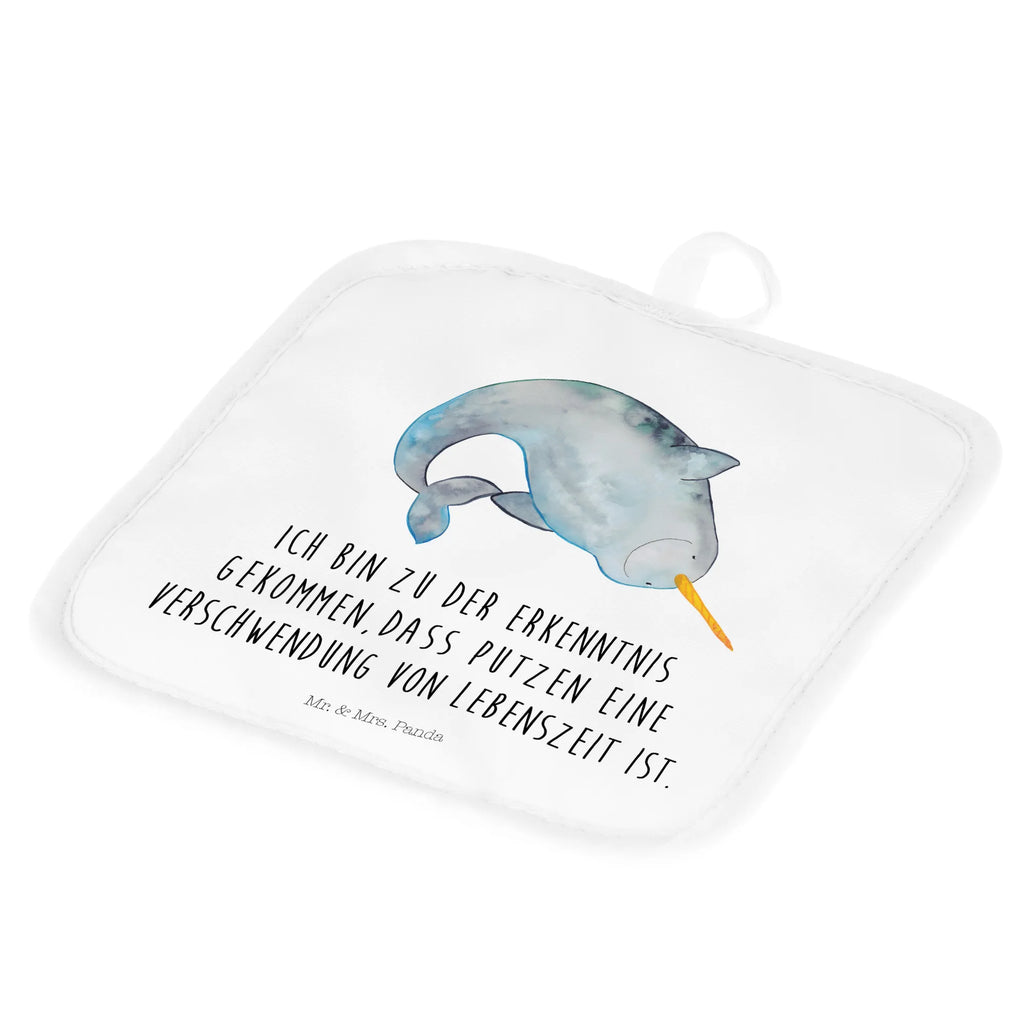 2er Set Topflappen  Narwal Topflappen, Topfhandschuhe, Topflappen 2er Set, Topflappenset, Topflappen Set, Topfuntersetzer, topfhalter, 2er Set Topflappen, Meerestiere, Urlaub, Meer, Narwal, Hausfrau, Putzen, Junggesellin, Kinderzimmer, Aufräumen, Wal