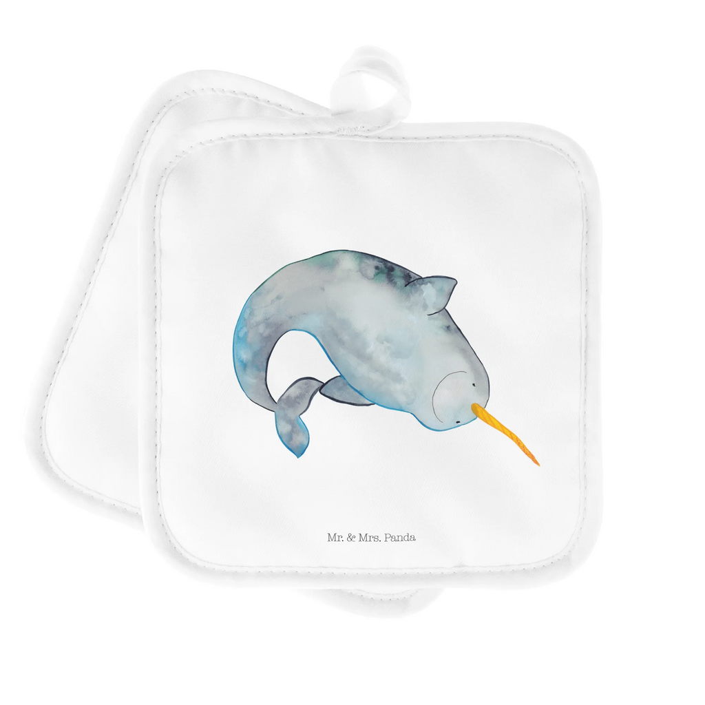 2er Set Topflappen  Narwal Topflappen, Topfhandschuhe, Topflappen 2er Set, Topflappenset, Topflappen Set, Topfuntersetzer, topfhalter, 2er Set Topflappen, Meerestiere, Urlaub, Meer, Narwal, Hausfrau, Putzen, Junggesellin, Kinderzimmer, Aufräumen, Wal