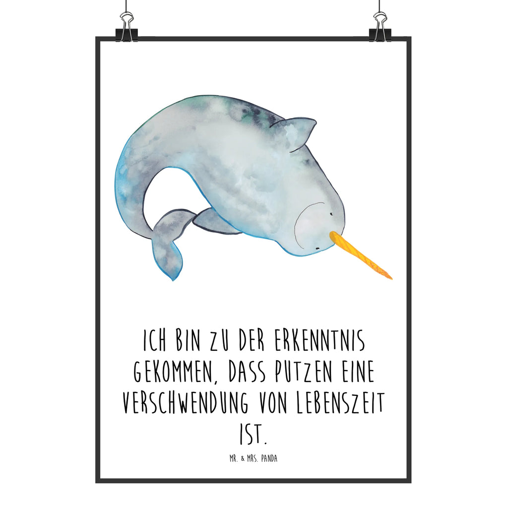 Plakat Narwal Wanddekoration, wandkunst, Wandposter, drucke, Bild für Wand, Posterdruck, Deko Bild, wanddeko, grafikposter, Kunstdruck, Designposter, kunstposter, Poster, Plakat, Bild, kunst für die wand, wanddruck, Wandbild, Mr. & Mrs. Panda Poster, kunstdruck poster, Wanddeko Bild, Wandschmuck, Urlaub, Meerestiere, Meer, Hausfrau, Junggesellin, Putzen, Aufräumen, Kinderzimmer, Narwal, Wal