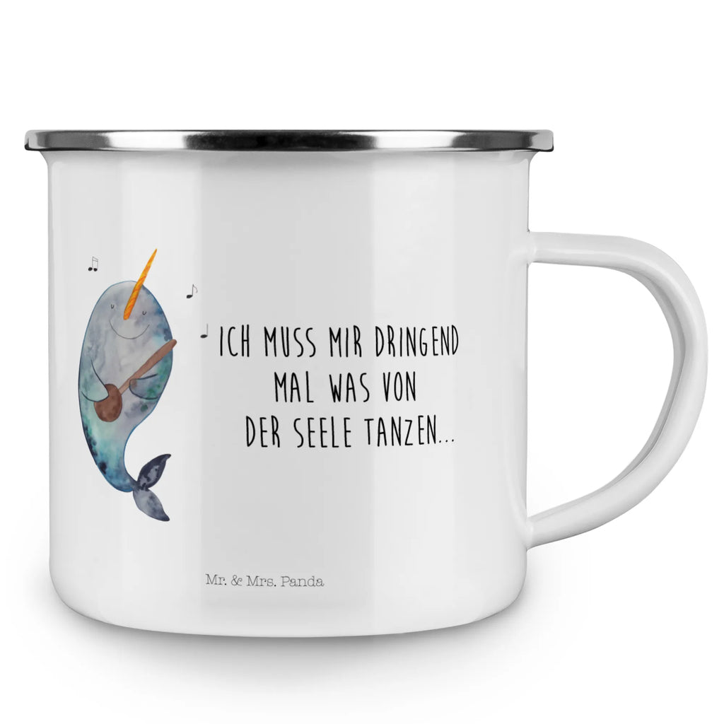 Kempingowy kubek emaliowany narwal Gitara Campingtasse, blechbecher, Teebecher, Tasse Emaille, Emaille Tasse, Campingbecher, Teetasse, wanderbecher, Reisebecher, Kaffeetasse, wandertasse, Pott, Tasse, becher emaille, Metalltasse, reisetasse, Becher, Emailletasse, Emaille Becher, Trinkbecher, emaillebecher, metallbecher, Blechtasse, Kaffeebecher, Meerestiere, Urlaub, Meer, Problemlösung, Wal, Narwal, Tanzen, Gitarre, Frust, Probleme, Gespräche
