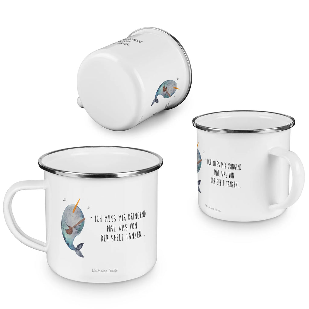 Kempingowy kubek emaliowany narwal Gitara Campingtasse, blechbecher, Teebecher, Tasse Emaille, Emaille Tasse, Campingbecher, Teetasse, wanderbecher, Reisebecher, Kaffeetasse, wandertasse, Pott, Tasse, becher emaille, Metalltasse, reisetasse, Becher, Emailletasse, Emaille Becher, Trinkbecher, emaillebecher, metallbecher, Blechtasse, Kaffeebecher, Meerestiere, Urlaub, Meer, Problemlösung, Wal, Narwal, Tanzen, Gitarre, Frust, Probleme, Gespräche