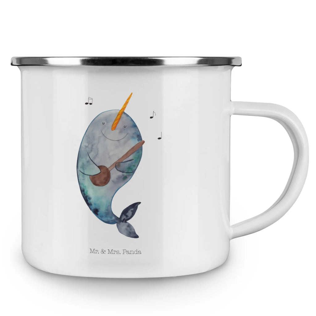 Kempingowy kubek emaliowany narwal Gitara Campingtasse, blechbecher, Teebecher, Tasse Emaille, Emaille Tasse, Campingbecher, Teetasse, wanderbecher, Reisebecher, Kaffeetasse, wandertasse, Pott, Tasse, becher emaille, Metalltasse, reisetasse, Becher, Emailletasse, Emaille Becher, Trinkbecher, emaillebecher, metallbecher, Blechtasse, Kaffeebecher, Meerestiere, Urlaub, Meer, Problemlösung, Wal, Narwal, Tanzen, Gitarre, Frust, Probleme, Gespräche