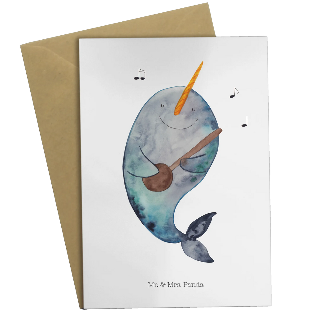 Greetings card narwhal guitar Grußkarten, kommunionskarte, glückwunschkarten, Grußkarte, firmungskarte, osterkarte, hochzeitskarten, spruchkarte, dankeskarten, Glückwunschkarte, Klappkarte, jubiläumskarte, valentinstagskarte, einladungskarten, weihnachtskarten, Motivkarte, neujahrskarte, osterkarten, Beileidskarte, abiturkarte, genesungskarte, babykarte, vatertagskarte, Meerestiere, Urlaub, Meer, Gespräche, Frust, Probleme, Tanzen, Problemlösung, Wal, Gitarre, Narwal
