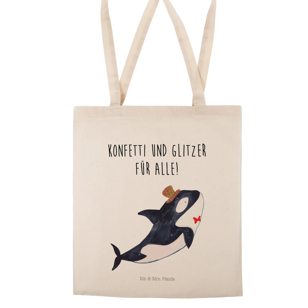 Tote bag orca cylinder Beutel, Jutebeutel, Shopper, Umhängetasche, Laptoptasche, Strandtasche, Stoffbeutel, Schultertasche, Tasche, Badetasche, Jutetasche, Einkaufstüte, Beuteltasche, Einkaufstasche, Tragetasche, Stofftasche, Meerestiere, Meer, Urlaub, Konfetti, Glitzer, Geburtstag, Glückwunsch, Fest, Feier, Narwal, Glitter, Orca, Fete