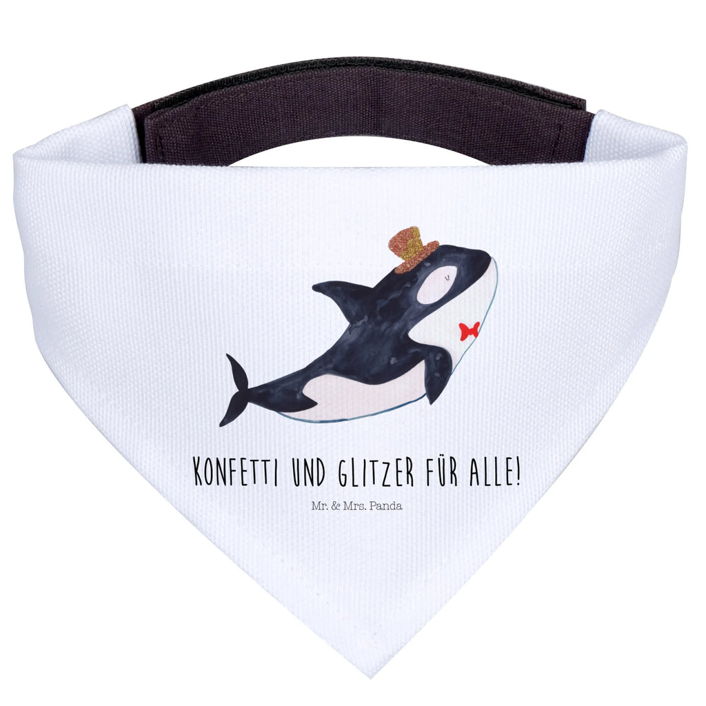 Chusta na szyję dla psa L Orka cylinder Mittelgroße Hunde, Tuch, Hunde, Halstuch, Mittel, Hundehalstuch, Meer, Meerestiere, Urlaub, Narwal, Fete, Geburtstag, Glitzer, Konfetti, Glückwunsch, Fest, Feier, Orca, Glitter
