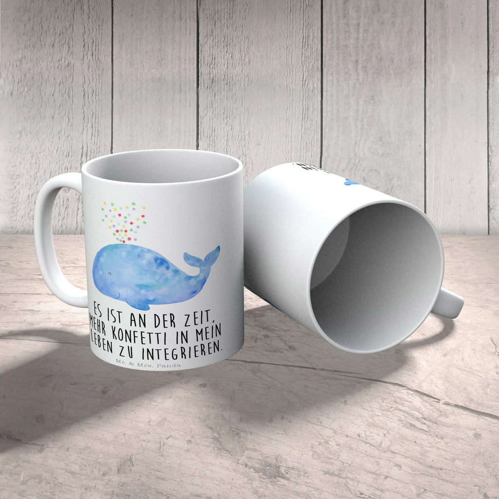 Mug whale confetti Tasse, Kaffeetasse, Teetasse, Becher, Kaffeebecher, Teebecher, Keramiktasse, Porzellantasse, Büro Tasse, Geschenk Tasse, Tasse Sprüche, Tasse Motive, Kaffeetassen, Tasse bedrucken, Designer Tasse, Cappuccino Tassen, Schöne Teetassen, Meerestiere, Meer, Urlaub, Wal, Konfetti, Wale, Motivation, Neuanfang, Trennung, Diät, Abnehmen, Neustart, Lebensabschnitt, Geburtstag