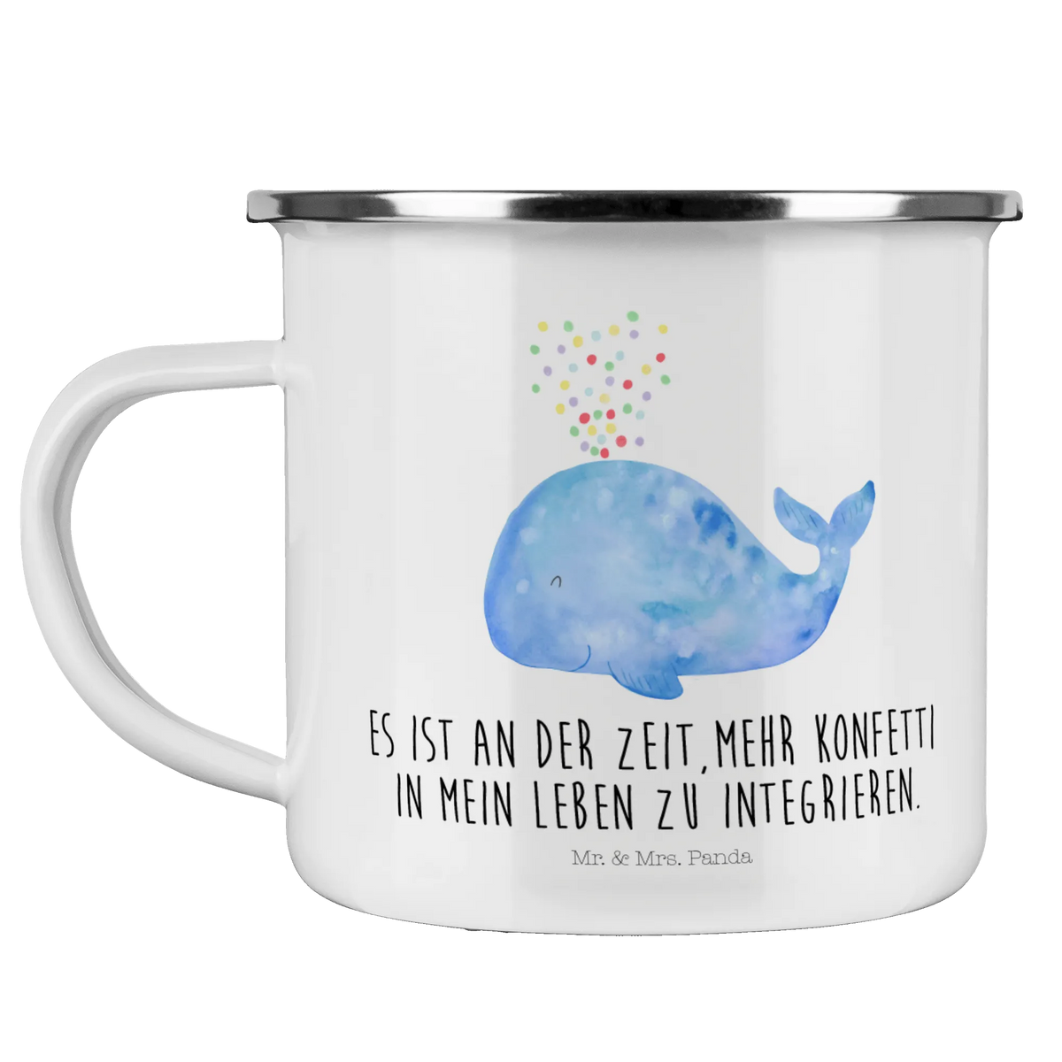 Camping Emaille Tasse Wal Konfetti becher emaille, reisetasse, Campingtasse, Blechtasse, wanderbecher, metallbecher, wandertasse, Teetasse, Emaille Tasse, Haferl, Campingbecher, Emaille Becher, blechbecher, outdoortasse, Motivtasse, Outdoor Tasse, Pott, Tasse Emaille, Reisebecher, Kaffeepott, Teebecher, Outdoor Becher, emaillebecher, Emailletasse, Meerestiere, Urlaub, Meer, Diät, Neustart, Lebensabschnitt, Wal, Geburtstag, Neuanfang, Konfetti, Abnehmen, Wale, Motivation, Trennung