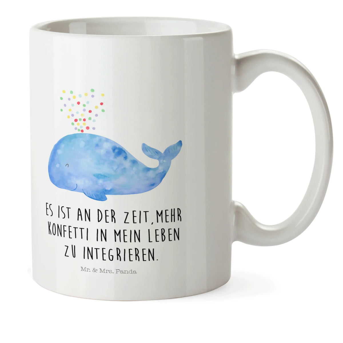 Kindertasse Wal Konfetti