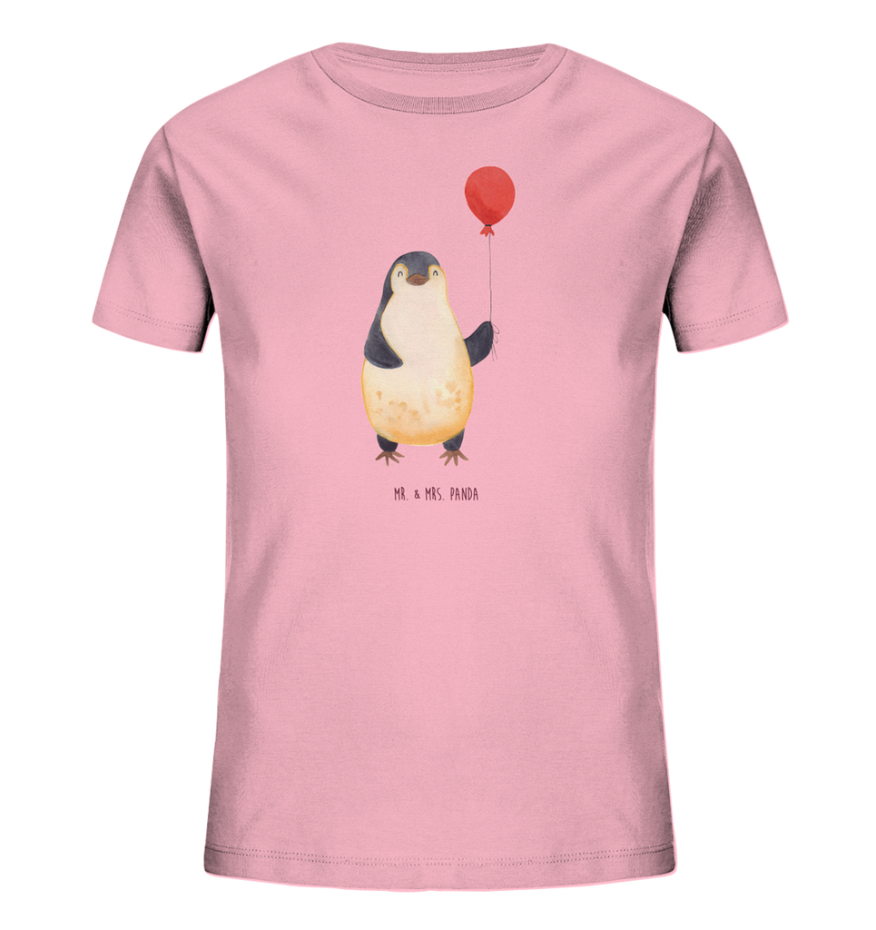 Organic Kinder T-Shirt Pinguin Luftballon Kinder T-Shirt, Kinder T-Shirt Mädchen, Kinder T-Shirt Jungen, Pinguin, Pinguine, Luftballon, Tagträume, Lebenslust, Geschenk Freundin, Geschenkidee, beste Freundin, Motivation, Neustart, neues Leben, Liebe, Glück