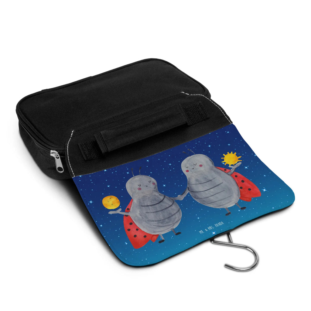 Wash bag Star sign twin Ladies, Cosmetic bag, Wash bag, To hang up, Gentlemen, Toilet bag, constellations, birthdays, astrology, zodiac, date of birth, month of birth, ladybird, twin sister, twin brother, birthday may, lucky beetle, gift may, gift june, twin zodiac sign, twins, twin gift