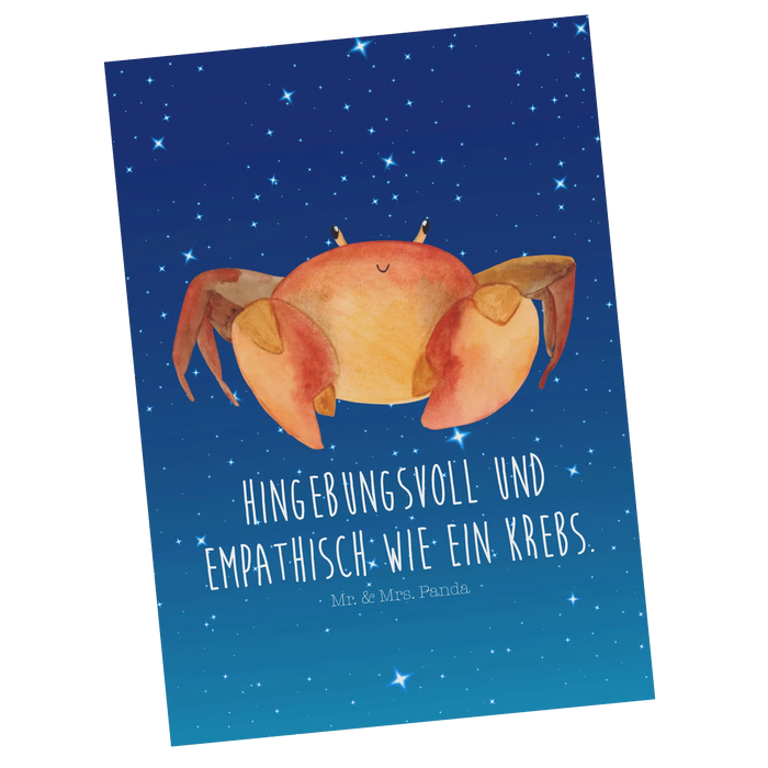 Postkarte Sternzeichen Krebs