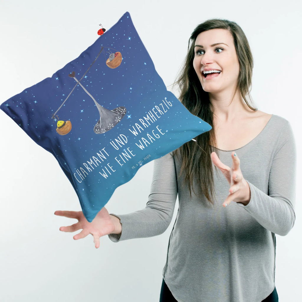 Cushion Star sign Scale pillow case, bedroom, couch, 40x40, bed, fluffy, 40 x 40, soft, pad, Pillow, pillows, settee, cushion, sofa, constellations, birthdays, astrology, zodiac, date of birth, month of birth, balance, birthday September, gift September, gift October, Libra zodiac sign, ladybird, Libra, Libra gift, bumble bee, birthday October, bee