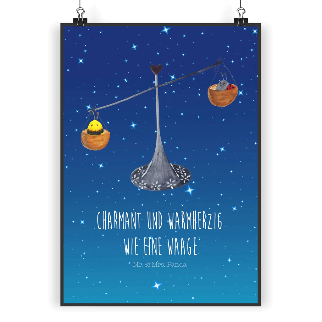 Poster Star sign Scale Wanddeko Bild, Wandschmuck, Poster, grafikposter, kunstposter, wanddruck, Bild, drucke, wandkunst, Wandposter, Bild für Wand, kunst für die wand, Kunstdruck, Posterdruck, wanddeko, Wandbild, Deko Bild, kunstdruck poster, Mr. & Mrs. Panda Poster, Plakat, Wanddekoration, Designposter, Aszendent, Astrologie, Horoskop, Tierkreiszeichen, Sternzeichen, Gleichgewicht, Waage Sternzeichen, Waage, Hummel, Geschenk September, Marienkäfer, Waage Geschenk, Geburtstag Oktober, Biene, Geschenk Oktober, Geburtstag September