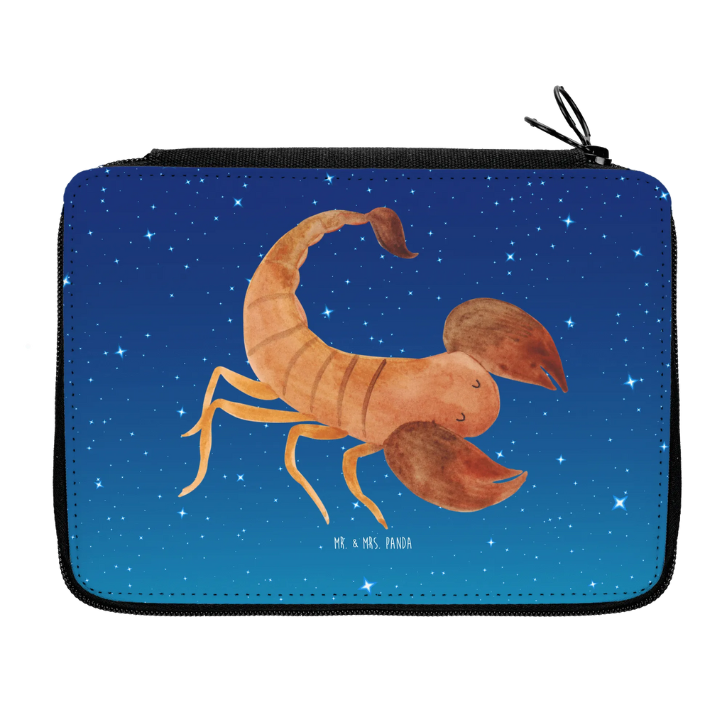Leather folder Star sign Scorpio pen roll, pupil, motif, pencil case, enrolment, gift, child, primary school, pencil bag, school, constellations, birthdays, astrology, zodiac, date of birth, month of birth, gift october, scorpion star sign, gift november, birthday october, scorpions, scorpion gift, birthday november