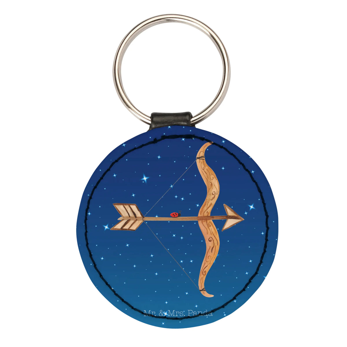 Round key ring Star sign Protect
