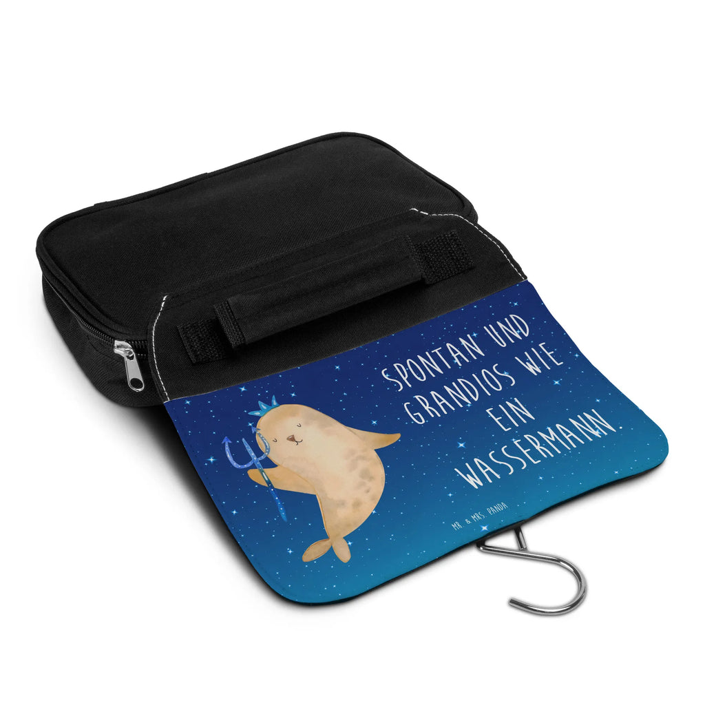 Wash bag Star sign Aquarius Toilettentasche, beautycase, Waschtasche, hygienebeutel, Kulturtasche, Kulturbeutel Waschbar, Kulturbeutel, Schminkbeutel, Waschbeutel, Schminktasche, Kosmetiktasche, badtasche, hygienetasche, Necessaire, Reisebeutel, Sternzeichen, Tierkreiszeichen, Horoskop, Astrologie, Aszendent, Nix, Wassermann Sternzeichen, Geburtstag Februar, Meer Geschenk, Meermann, Geschenk Februar, Geschenk Januar, Geburtstag Januar, Wassermann Geschenk