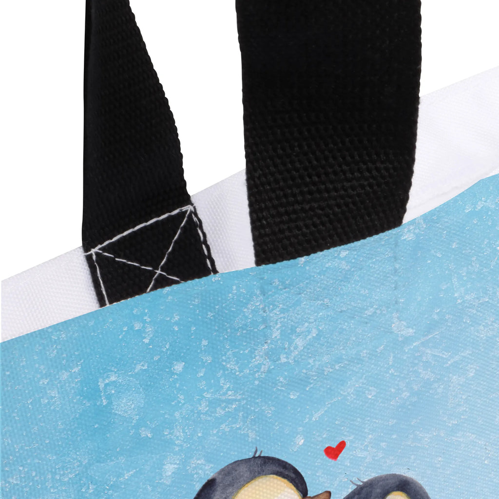 Shopper Pinguin umarmen Freizeittasche, Tragebeutel, Strandtasche, Schultertasche, Shopper, XXL Tasche, Alltagstasche, Stofftasche, Schultasche, Ausflug, XL, Einkaufsbeutel, Einkaufstasche, Tüte, Beutel, Schulbeutel, Pinguin, Liebesbeweis, Hochzeitsgeschenk, Liebesgeschenk, Verlobung, Liebespaar, Jahrestag, Hochzeitstag, Hochzeit, Liebe
