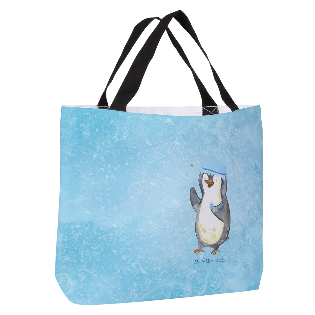 Shopper Penguin have a shower large, bag, XXL, beach bag, shopper, shopping bag, carrier bag, woman, handle bag, Penguin, North Pole, Winter, Penguins, penguins, shower, new beginning, life motto, being happy, new start, motivation