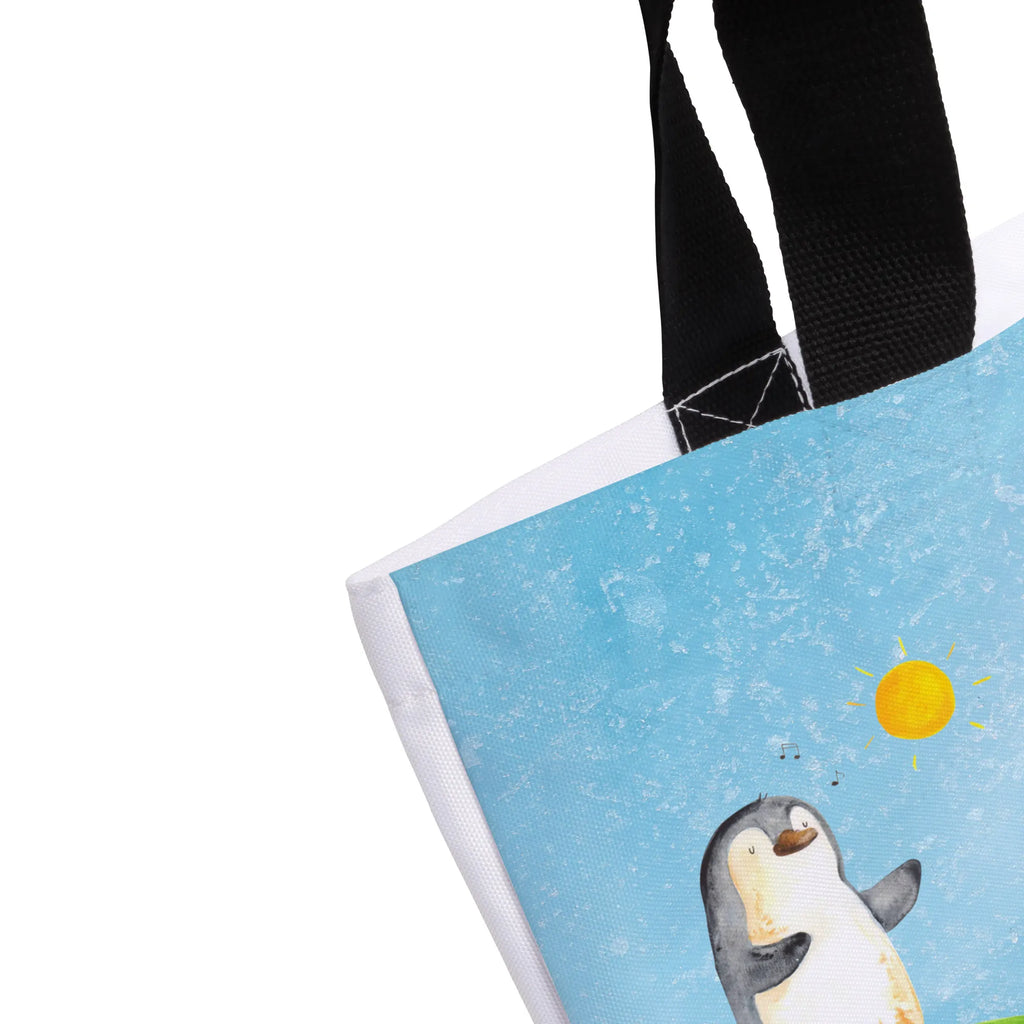 Shopper Pinguin Surfer Einkaufstasche, Strandtasche, Alltagstasche, Shopper, Schultasche, Schulbeutel, Beutel, Einkaufsbeutel, Tragebeutel, Tasche, Freizeittasche, Pinguin, Hawaii, Pinguine, Urlaub, Portugal, Surfer, Wellen reiten, surfen, Wellen