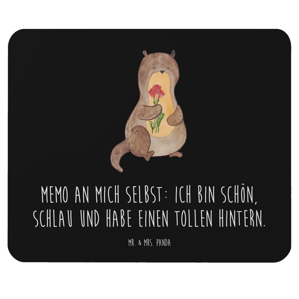 Podkładka pod mysz wydra bukiet kwiatów Kuna, wydra, morska wydra