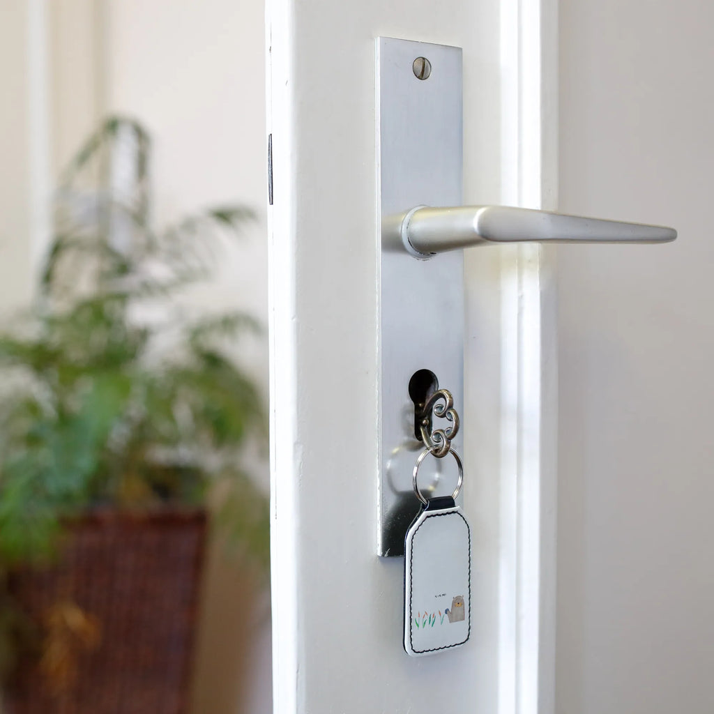 Rectangular key ring otter Stone pendant, keychain, lucky charm, key ring, bag pendant, otter, marten, sea otter, European otter, water mammal, aquatic animal, baby otter, predator, water, otter gifts, animal lover, gift ideas for animal lovers, animal, mammal, water animal, gifts for people in love, Otter Sea Otter Lake Otter